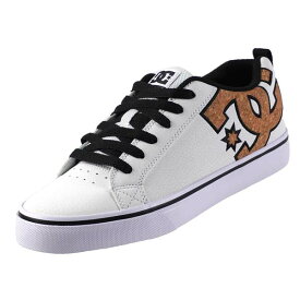 【全品ポイント5倍以上 27日10時まで】ディーシーシューズ DC Shoes COURT VULC SE SN 232021 WT0 ビッグロゴ バルカナイズ コートスニーカー メンズ シンプル レトロチック