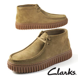 クラークス Clarks Torhill Hi トーヒル ハイ 26173663 厚底 ハイカット ワラビー ブーツ サンド スエード モカシン メンズ カジュアル シンプル おしゃれ ビジネス 送料無料