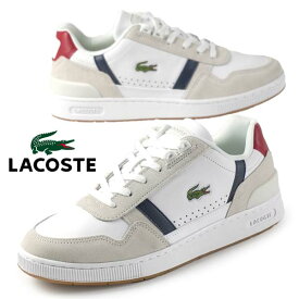 【最大2000円OFF券 全品P2倍以上 27日1:59迄】ラコステ LACOSTE T-CLIP 0120 2 SMA 白 40SMA0048 407 クラシックコートスニーカー 日本正規品 メンズ カジュアル シンプル クラシカル レトロチック