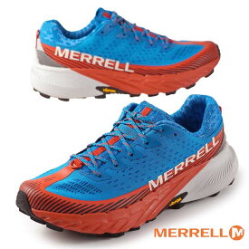 メレル MERRELL AGILITY PEAK 5 アジリティー ピーク J067755 青橙 厚底 トレイルランニング トレッキング トレラン 登山靴 メンズ アウトドア 送料無料