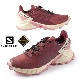 【全品ポイント5倍以上 27日10時まで】サロモン SALOMON SUPERCROSS 4 GTX W 473168 トレイルランニングシューズ ハイキング トレラン 登山靴 ワインレッド ゴアテックス 透湿/防水 レディース カジュアル アウトドア シンプル スポーティ