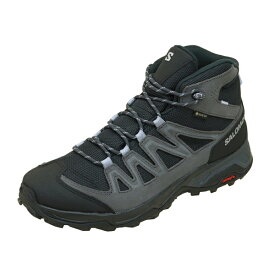 サロモン SALOMON X WARD LEATHER MID GTX 471817 黒灰 ハイキング 登山靴 ゴアテックス 軽量 防水 メンズ あす楽 送料無料 アウトドア カジュアル シンプル
