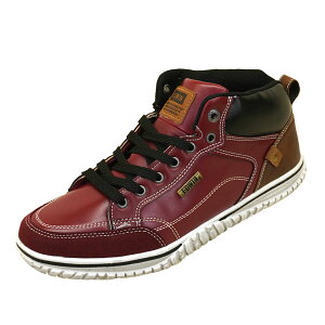 エドウィン EDWIN EDW-7859 黒 赤 防水設計 軽量 ミッドカット カジュアルスニーカー ビンテージ加工 メンズ カジュアル シンプル ヴィンテージ加工 送料無料 シティユース おしゃれ 幅広ワイド