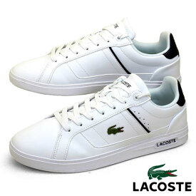 【最大2000円OFF券 全品P2倍以上 27日1:59迄】[日本正規品] ラコステ LACOSTE EUROPA PRO TRI 123 1 SMA 白 45SMA0116-042 クラシックコートスニーカー カジュアル シンプル スポーティ クラシカル