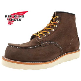 〔保革用スエードクリーナープレゼント〕 レッドウィング RED WING Classic Moc 6-inch Moc-Toe 8836 チョコレート スエード クラシックモック 6インチ モックトゥ カジュアル メンズ 送料無料