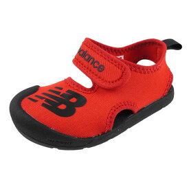 [14cm〜16cm]【クリアランス特価】ニューバランス New Balance CRSR Sandal RD1 ストラップサンダル SICRSRD1 レッド 赤 つま先保護 軽量 アウトドア ベルクロ ビーチサンダル スポーツサンダル シンプル キッズ/ジュニア 送料無料