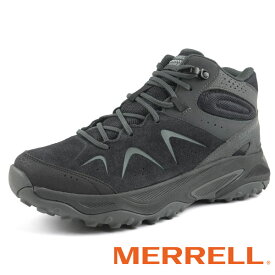 メレル MERRELL YOKOTA 3 MID WP ヨコタ ミッド J038437 黒 透湿・防水 ハイキングシューズ 登山靴 アウトドア ウォーキング シンプル カジュアル メンズ 送料無料