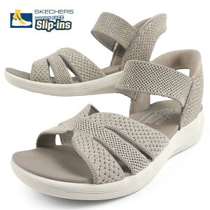 �X�P�b�`���[�Y SKECHERS SLIP-INS ARYA - SPARKLING PRAISE 119842 TPE �X���b�v�C���Y �g�[�v �X���b�|�� �n���Y�t���[ �X�g���b�` �T���_�� �E�F�b�W ���f�B�[�X ��������