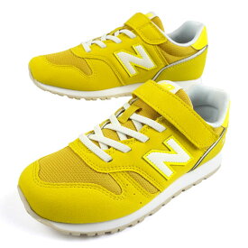 〔19cm~21cm〕【クリアランス特価】ニューバランス New Balance Y373 20K ベルクロ ランニングシューズ イエロー 子ども スニーカー ジュニア/キッズ 送料無料