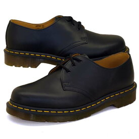 【保革用ミンクオイルプレゼント】ドクターマーチン Dr.Martens 1461 Z 3EYE GIBSON 10085001 黒 3ホール イエローステッチ レディース/メンズ