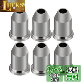 Bstinay 6個セット マウントフェルール ストリング 取付ブッシュ メタル製 ギター用 クロムカラー
