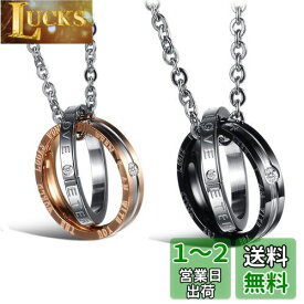 Yoursfs カップル お揃い ネックレス シルバー リングネックレス メンズ ステンレス 18金 レディース ネックレス ジルコニア ネックレス「THE WORLD LOOKS WONDERFUL WHEN I AM WITH YOU」