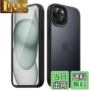 yzJEDirect }bgP[X iPhone 15 6.1C`p ϏՌ~^[O[h̗h~ ̔̔wʓdbJo[ wh~ (ubN)