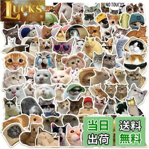 【送料無料】ねこステッカーセット 100枚 キャット防水ステッカー 猫シールパック にゃんちゃんブランドステッカー スーツケース 車 バイク ヘルメット スケボー ギターなどに適用