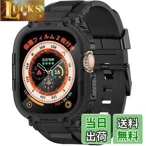 �y���������z�o���h �P�[�X �R���p�`�u�� Apple Watch Ultra2/Ultra 49mm �����K���X �t�B�����t�� �o���p�[�J�o�[�t�� ����TPU�x���h ��̌^ M1 �X�|�[�c�o���h �A�b�v���E�H�b�` �E���g�� 2 �Ή� 49