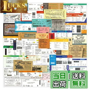 【送料無料】航空券ステッカーセット 55枚入り 航空券防水デカール 搭乗券シールパック スーツケース ノートパソコン バイク ヘルメットなど適用