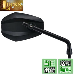 【送料無料】デイトナ(Daytona) ハイビジミラー バイク用 ミラー 10mm正ネジ 耐振 広角 エッジ ロー ブラック 左右共通 片側1本 14948