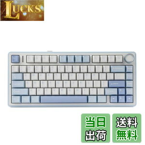 yzEPOMAKER x Aula F75 Q[~OL[{[h KXPbg JjJL[{[h 5wpbhmut 75% CX zbgXbpu Bluetooth/2.4GHz/USB-C RGB ZKF؎擾 (Sea Salt Blue, L