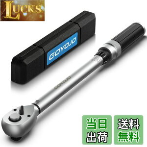 【送料無料】GOYOJO トルクレンチ プレセット型 差込角(3/8 インチ) 5-60N.m 両回転対応 トルク精度 ±3% 自動車用、自電車、オートバイ、機械の整備 作業工具 ( 5-60N.m )