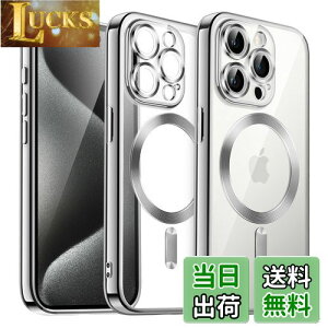 yzJETech iPhone 15 Pro 6.1C`p \tgNAP[X JYSی MagSafeCX[dΉ ϏՌ dCbLTPUJo[ (Vo[)