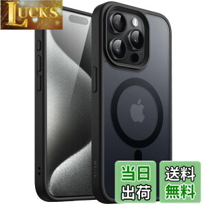 yzJEDirect iPhone15ProMax 6.7C`i15 Pro Maxjp }Olbg P[X MagSafeɑΉ ̃}bgw ^ ϏՌ Jo[ (ubN)