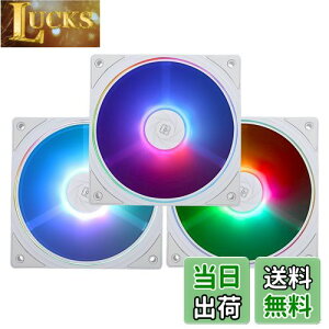 yzTHERMALRIGHT TL-S12W-S X3 CPU t@ 120mm ARGB ̏ꍇ̃N[[ t@ ARGB ̏ƖʁA1500RPM x PC PWM ̖Rs[^ t@ACPU ̗pt@̔Ɨ܂iTL-S12W-S X3j