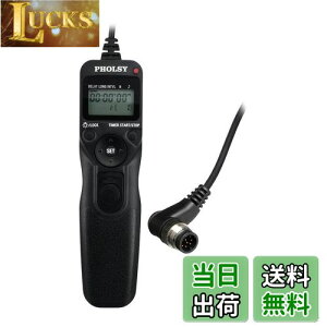 �y���������zPHOLSY N8 �^�C�}�[ �����[�g�R���g���[���[ �C���^�[�o�� �o���u �P�[�u�������[�Y Nikon �p Z8, Z9, D3, D4, D4s, D5, D6, D800, D850, D810, D700, D500, D300, D200, F6, F100, F5, F90, N90s, D1X, D2H, D3X