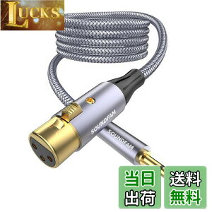 yz3.5mm to XLRCSOUNDFAM 3.5mm (IX) to XLR (X) ϊP[u AoXڑ }CNP[u ϊP[u }CNpXs[J/R\[/p[Av/e[vR[_[/gѓdb/