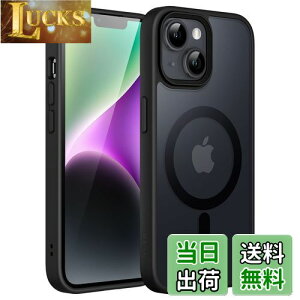 yzJETech iPhone 14 Plus 6.7C`p }Olbg P[X MagSafeɑΉ ̃}bgw ^ ϏՌ Jo[ (ubN)