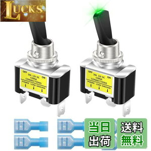yzKiligen 2 bJ[CgtgOXCb` 12V 30A SPST I/It ϋv [VOJ[   gOXCb` LED C~l[V 12mm TCY ()