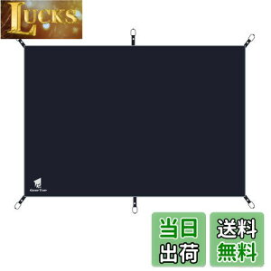 【送料無料】Geer Top グランドシート テントシート レジャーシート 防水 マット 耐水圧3000mm 軽量 耐摩耗 コンパクト アウトドア キャンプ ツーリング 旅行 ピクニック 釣り ブラック 220×150cm