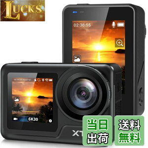 【送料無料】XTU MAX2 アクションカメラ 4K60FPS 20MP アクションカム 縦向き撮影 SuperSmooth手ぶれ補正3.0 本機防水5m 水中カメラ 1550?Ahバッテリー付き 事前録画 Type-Cポート対応 5GWiFiサポート 日本語