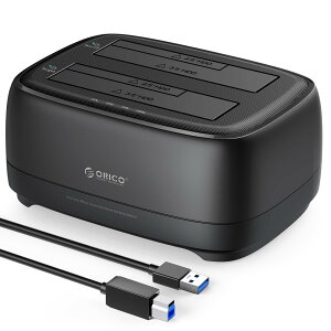 yzORICO HDDX^h 2䓋 HDD Rs[ ItCN[@\t 2.5^&3.5^Ή 2x20TB Ή hdd ssd  Hsv USB 3.0 to SATA T|[gUASP DD28U3-C