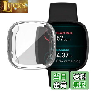 yzFitbit Versa 3 P[X Fitbit Sense \tgP[XyELMKzSʕی ϏՌ ߗ _炩 EȒP TPU EIb` یP[X ^ Jo[ tBbgrbg Versa3 / Sense op[ Ή