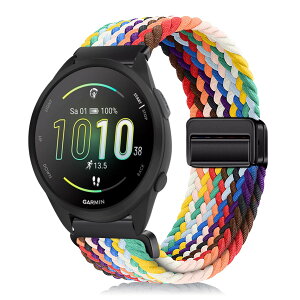 �y���������z[YealRed] �o���h 20mm For Garmin Forerunner 570 42mm/Vvoactive 6 / 5 �����p�X�g���b�v �e���i�C������ �ւ��x���g �ґg�X�g���b�v ���C�o�b�N�� �����x���g �}�O�l�b�g�o���h �R���p�`�u��Gar