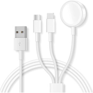 【送料無料】Chayoo A-pple Watch用 充電器 2in1【2024年モデル】アップルウォッチ充電器 磁気充電ケーブル 急速充電 ワイヤレス充電 USBコネクタ phoneとWatch同時充電 超高耐久 持ち運び便利 Series8/7/6