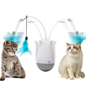 【送料無料】電動猫おもちゃ 充電式室内自動ペット猫知能玩具 猫羽おもちゃ 人気ねこ知育玩具 猫のプレゼント 猫を鍛える玩具 寂しさ解消 ストレス解消 のペット用品 子猫 おもちゃ