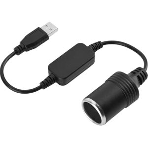 【送料無料】LUYING シガーソケット usb メス変換アダプタコード usb シガーソケット 変換 車載充電器 メス変換アダプタコード usb シガーソケット 変換 車載充電器 35cm (1個)