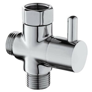【送料無料】Aicosineg 真鍮ダイバータ 分岐水栓 G1/2 入水口 G3/4 出水口 シャワーヘッド 切換バルブ 蛇口調整可能 風呂 トイレ 浴室水栓用パーツ T型アダプターシャワー シャワーホース バスル