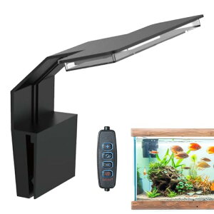 【送料無料】PAVIKE水槽 ライト 水槽用クリップオンライトオープンテラリウム用小型水族館ライト 7W 輝度調整可能 4色 /3つの照明モード USB 軽量・高輝度 低エネルギー 視認性の向上 取り付け