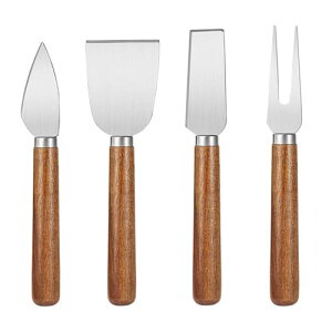 【送料無料】EsiFare チーズナイフ セット チーズナイフ チーズカッター チーズナイフセット ステンレス鋼と木材 人間工学に基づいたデザイン 使いやすく 壊れたり変形したりしにくく 再利