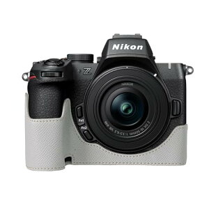 【送料無料】ニコン 用 NIKON Z50II 用 カメラ ハーフケース BEADY z50 ii 専用 カメラ ケース Z50 II z50ii カバー Z50 2代 PUレザー 保護ケース ライトグレー