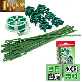 【送料無料】Namioka ガーデンソフトワイヤー 園芸用結束線20m 結束ソフトワイヤー バラ用やわらかバンド 1セット 園芸用ひも 園芸用結束用品 含む植物支柱誘引クリップ18pc 菜園 野菜 つる 薔薇用品