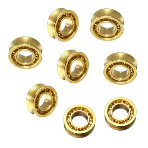 【送料無料】TVETE ヨーヨーベアリング 【8個セット】プロフェッショナル用 R188 ヨーヨーベアリング エクストラロング&サイレント設計 交換用パーツ (ゴールド)
