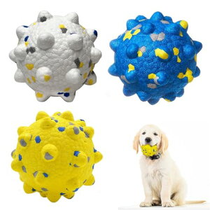 【送料無料】Refoiner 犬 おもちゃ 噛む 犬用おもちゃ 頑丈 噛んでも壊れない犬のおもちゃ デンタルトイ 犬 知育玩具 大中小型犬に適用 犬 歯磨き 玩具 ボール 伸縮性のあるおもちゃのボール