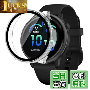 �y���������zJIAYJP for G-ARMIN vivoactive 6 �p �P�[�X �K���X�t�C���� ��̌^�P�[�X PC+�K���X�f�� �w��h�~ �ϏՌ� �����ȒP �����ߗ� �S�ʕی� �����^ G-ARMIN vivoactive 6 �J�o�[ (�N���A)