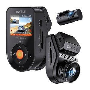 【送料無料】VANTRUE 前後カメラ ドライブレコーダー 2.7K 500万画素STRAVIS 2 IMX675 センサー搭載 WiFi搭載 音声制御 ドラレコ 1944P 前後HDR対応 超強暗視 160度超広角 GPS内蔵 24時間駐車監視 動体検知 G