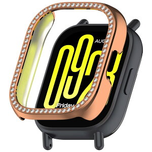 【送料無料】BOOLINN For Redmi Watch 5 active ケース ダブルダイヤモンド キラキラ 超簿軽量 PC素材 耐衝撃 装着簡単 xiaomi Redmi Watch 5 active 対応 可愛い 傷防止 簡単に取り付け・取 全面保護 レドミウ