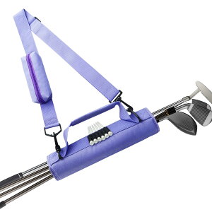 【送料無料】ゴルフクラブケース ミニ 超軽量 折り畳み式 ゴルフバッグ 練習用 クラブ収納ホルダー ショルダーベルト付き マジックテープ開閉 フック付き 携帯便利 メンズ/ウィメンズ golf b