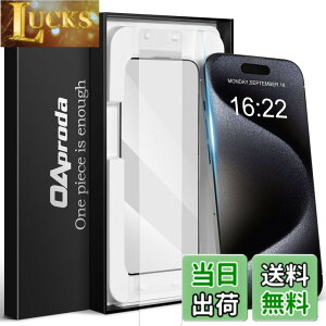 �y���������zOAproda iPhone�p �����K���X�t�B����, 9H�d�x, ����^�C�v �F�F�N���A�i1���j�A�T�C�Y�FiPhone15Pro�p